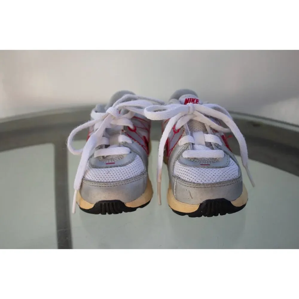 Nike T-Run‎ 5 Running Shoes Grey/Red/Black 443991-100 Toddler Size 5C